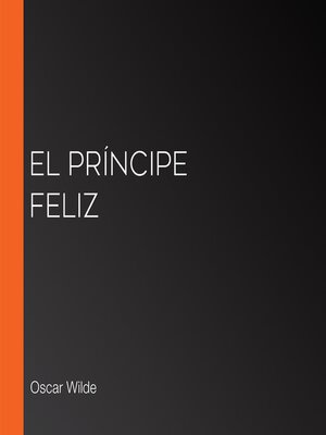 cover image of El príncipe feliz